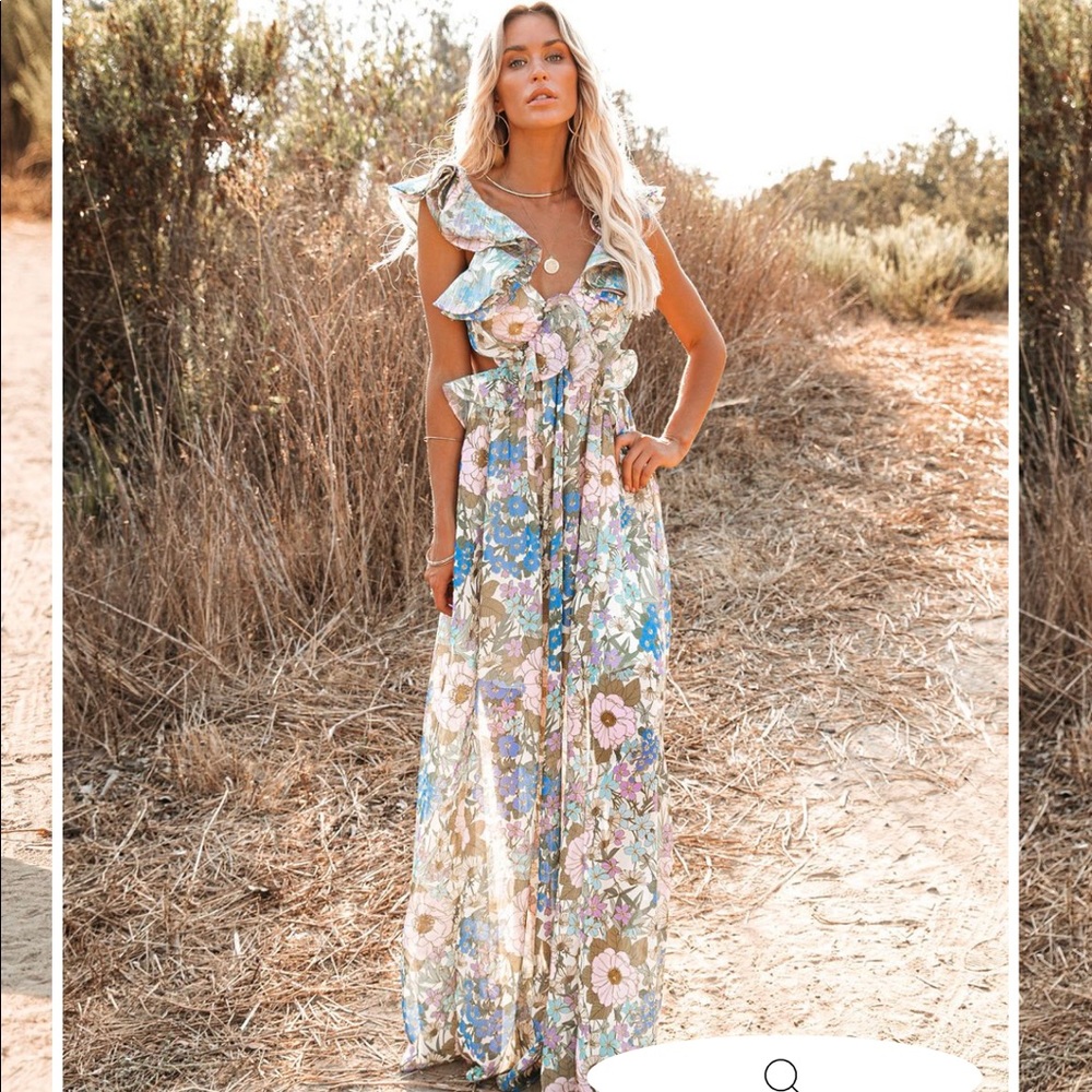 ISO!!! Vici Collection Zabelle Floral Ruffle Dress
